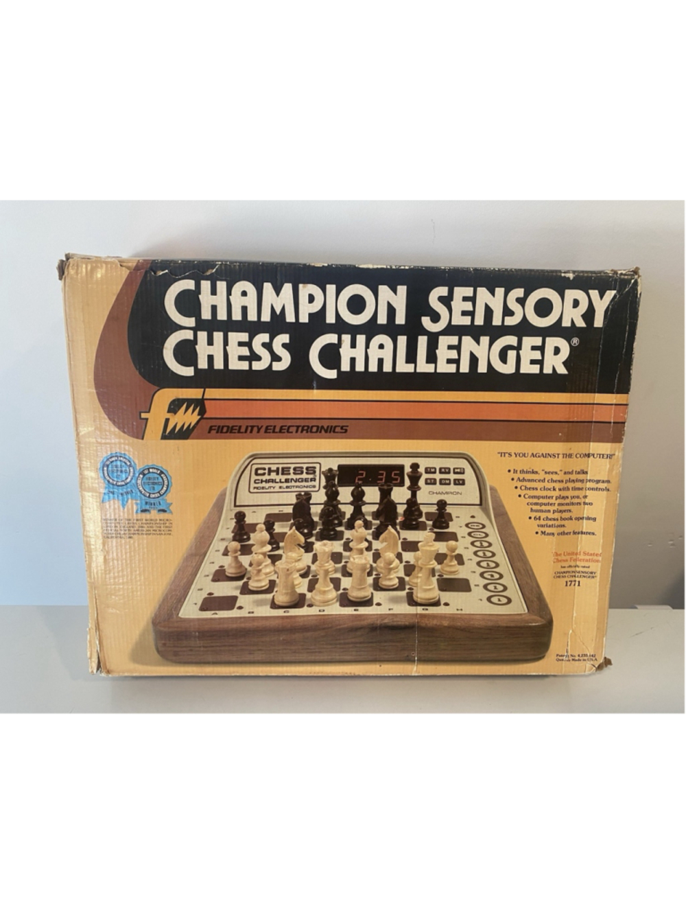 Vintage Fidelity Champion Sensory Chess Challenger CSC 1771 Complete Tested